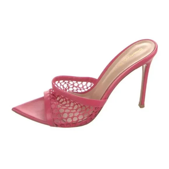 Gianvito Rossi leather mules